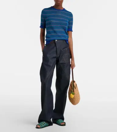 JW Anderson Bulb Small raffia bucket bag | Thumbnail 5