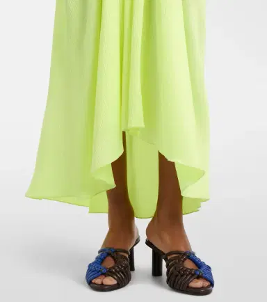 JW Anderson Gathered silk midi dress | Thumbnail 3