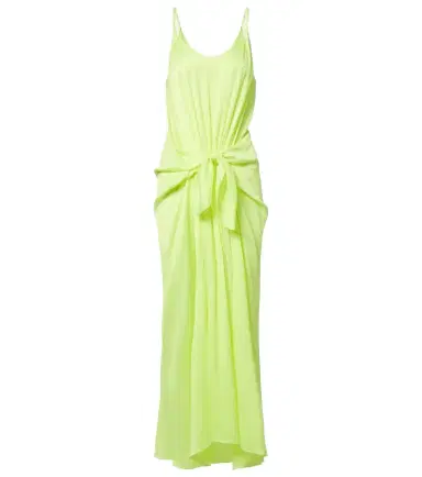 JW Anderson Gathered silk midi dress | Thumbnail 1