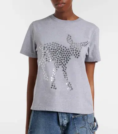 JW Anderson Embellished cotton jersey T-shirt | Thumbnail 3
