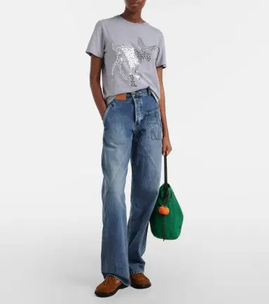 JW Anderson Embellished cotton jersey T-shirt | Thumbnail 5