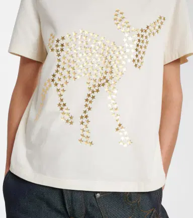 JW Anderson Embellished cotton jersey T-shirt | Thumbnail 3