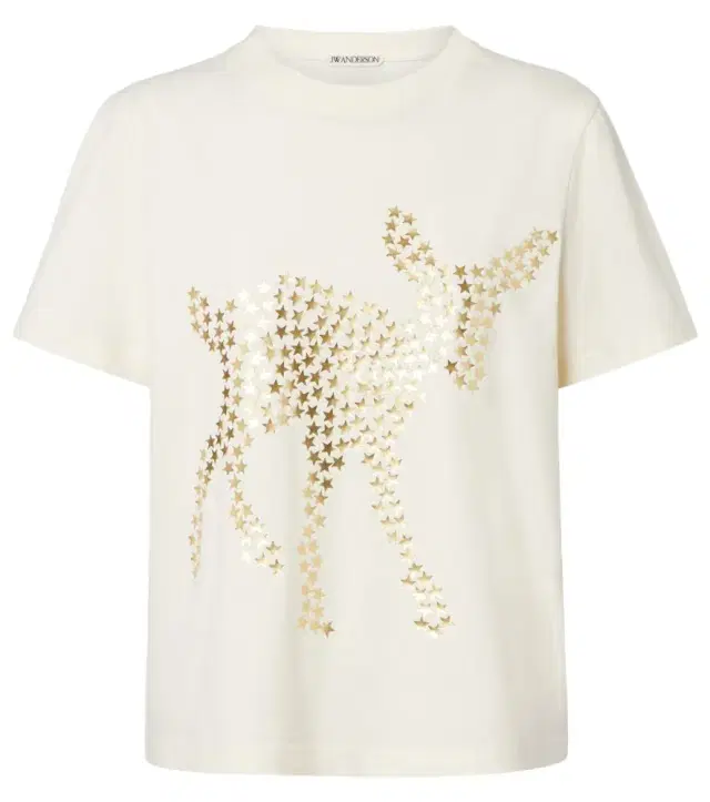 JW Anderson Embellished cotton jersey T-shirt