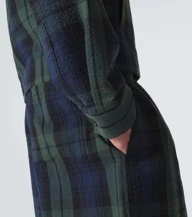 JW Anderson Checked cotton seersucker blouson jacket | Thumbnail 2 JW Anderson Checked cotton seersucker blouson jacket | Thumbnail 2