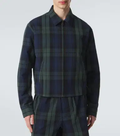 JW Anderson Checked cotton seersucker blouson jacket | Thumbnail 4 JW Anderson Checked cotton seersucker blouson jacket | Thumbnail 4