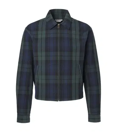 JW Anderson Checked cotton seersucker blouson jacket | Thumbnail 1 JW Anderson Checked cotton seersucker blouson jacket | Thumbnail 1