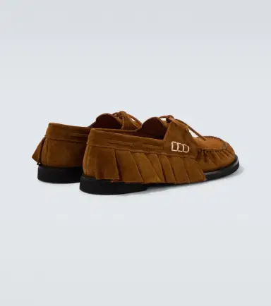 JW Anderson Ruffled suede boat shoes | Thumbnail 3 JW Anderson Ruffled suede boat shoes | Thumbnail 3