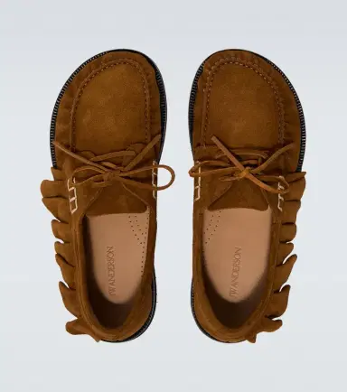 JW Anderson Ruffled suede boat shoes | Thumbnail 5 JW Anderson Ruffled suede boat shoes | Thumbnail 5