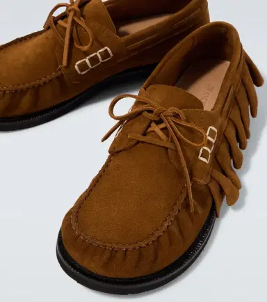 JW Anderson Ruffled suede boat shoes | Thumbnail 6 JW Anderson Ruffled suede boat shoes | Thumbnail 6