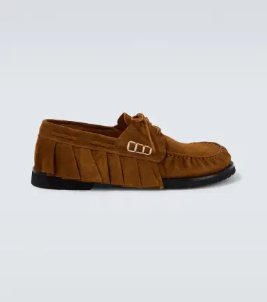 JW Anderson Ruffled suede boat shoes | Thumbnail 7 JW Anderson Ruffled suede boat shoes | Thumbnail 7