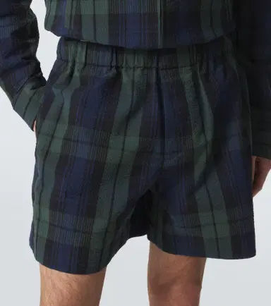 JW Anderson Checked cotton seersucker shorts | Thumbnail 2 JW Anderson Checked cotton seersucker shorts | Thumbnail 2
