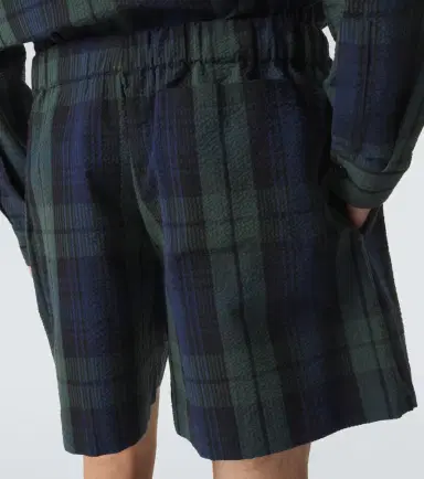 JW Anderson Checked cotton seersucker shorts | Thumbnail 6 JW Anderson Checked cotton seersucker shorts | Thumbnail 6