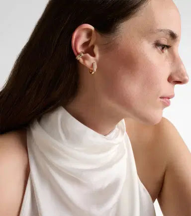 STONE AND STRAND Knife Edge 14kt gold ear cuff with diamonds | Thumbnail 4 STONE AND STRAND Knife Edge 14kt gold ear cuff with diamonds | Thumbnail 4