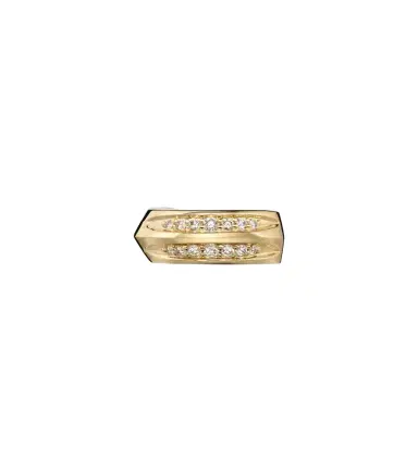 STONE AND STRAND Knife Edge 14kt gold ear cuff with diamonds | Thumbnail 1 STONE AND STRAND Knife Edge 14kt gold ear cuff with diamonds | Thumbnail 1