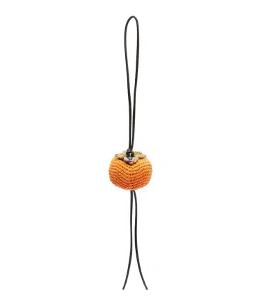 JW Anderson Persimmon crochet bag charm | Thumbnail 1