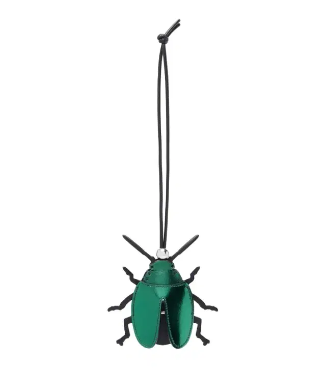 JW Anderson Beetle metallic leather bag charm