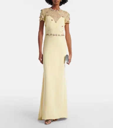 Costarellos Embellished sequined crêpe gown | Thumbnail 5 Costarellos Embellished sequined crêpe gown | Thumbnail 5