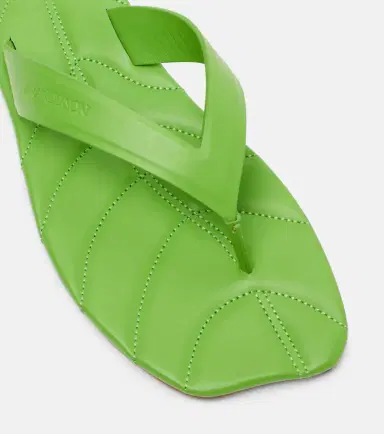 JW Anderson Leaf leather thong sandals | Thumbnail 3