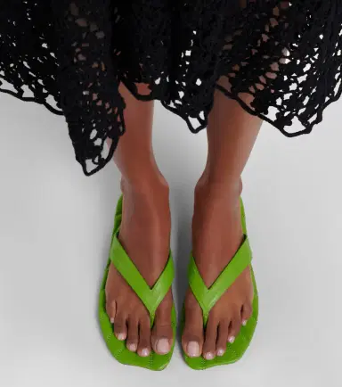 JW Anderson Leaf leather thong sandals | Thumbnail 4