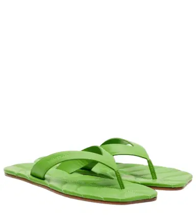 JW Anderson Leaf leather thong sandals | Thumbnail 1