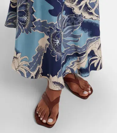 JW Anderson Leaf leather thong sandals | Thumbnail 2