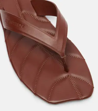 JW Anderson Leaf leather thong sandals | Thumbnail 3