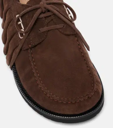 JW Anderson Ruffled suede boat shoes | Thumbnail 6