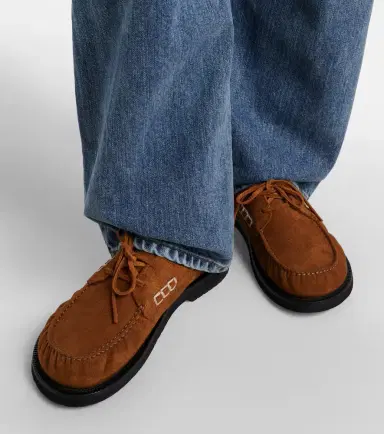 JW Anderson Ruffled suede boat shoes | Thumbnail 2