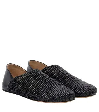 JW Anderson Babouche woven leather loafers | Thumbnail 1