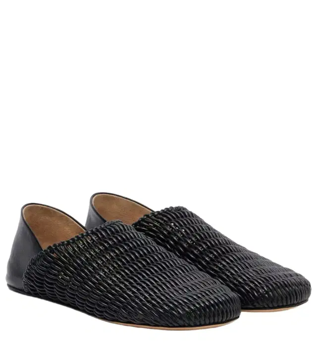 JW Anderson Babouche woven leather loafers
