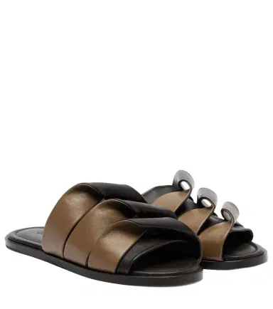 JW Anderson Coil leather slides | Thumbnail 1