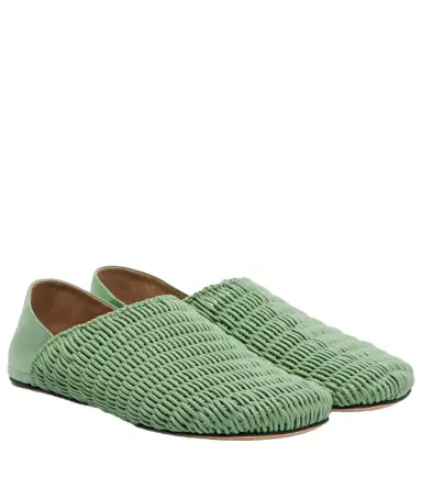 JW Anderson Babouche woven leather loafers | Thumbnail 1