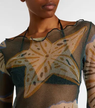 Cala de la Cruz Ursa printed sheer beach dress | Thumbnail 3 Cala de la Cruz Ursa printed sheer beach dress | Thumbnail 3