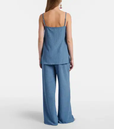Jade Swim Mika seersucker wide-leg pants | Thumbnail 3