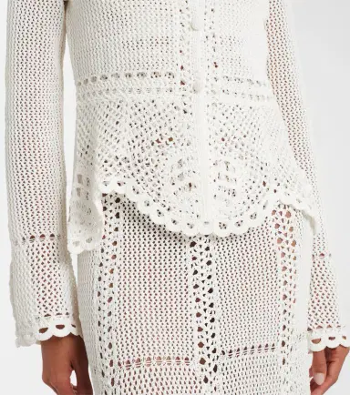Erdem Crochet cotton cardigan | Thumbnail 3