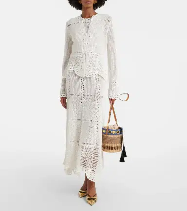 Erdem Crochet cotton cardigan | Thumbnail 6