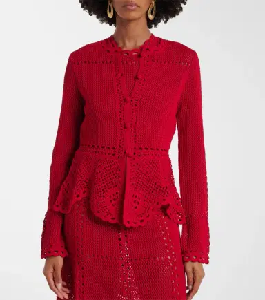 Erdem Crochet cotton cardigan | Thumbnail 3