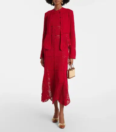 Erdem Crochet cotton cardigan | Thumbnail 4