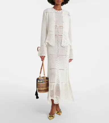 Erdem Crochet cotton midi dress | Thumbnail 6