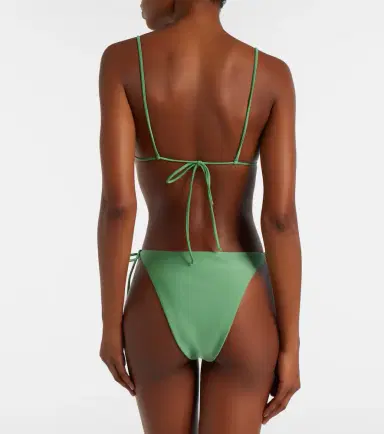 Jade Swim Via beaded triangle bikini top | Thumbnail 4
