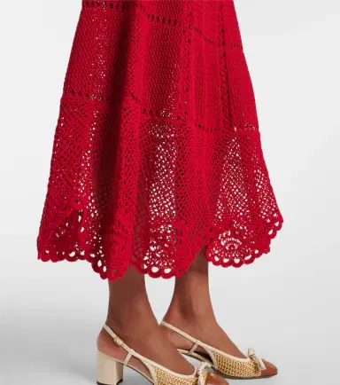 Erdem Cotton crochet midi dress | Thumbnail 3