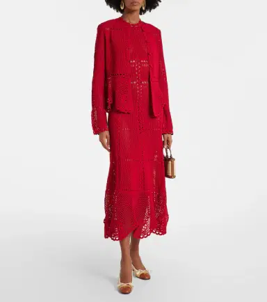 Erdem Cotton crochet midi dress | Thumbnail 6