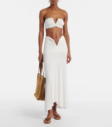 Jade Swim Clara ruched bandeau bikini top | Thumbnail 3