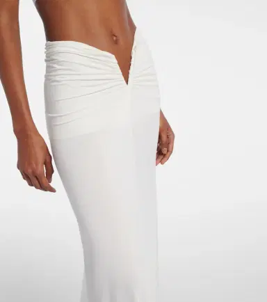 JADE SWIM Skyla ruched jersey maxi skirt | Thumbnail 5