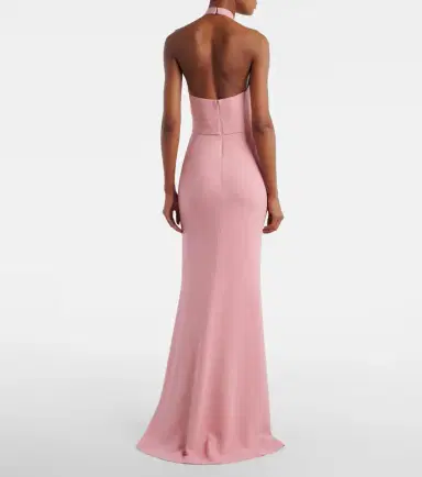 Elie Saab Halterneck cady gown | Thumbnail 4 Elie Saab Halterneck cady gown | Thumbnail 4