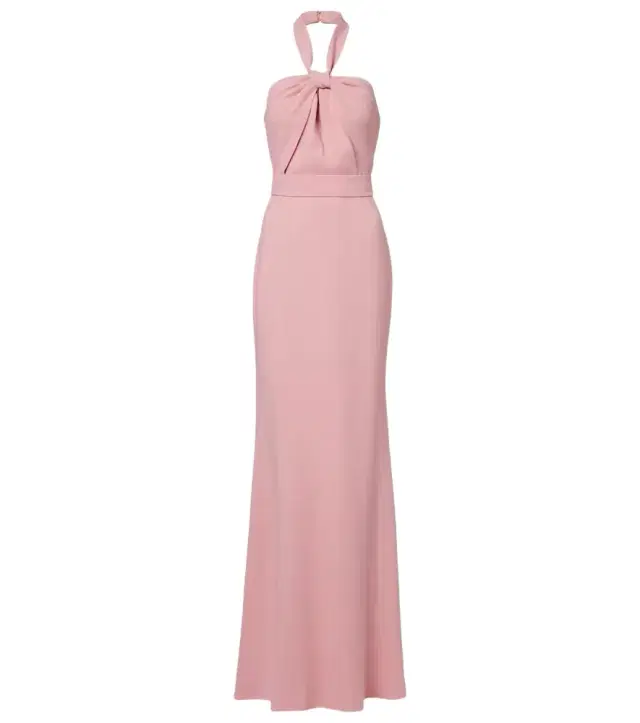 Halterneck cady gown