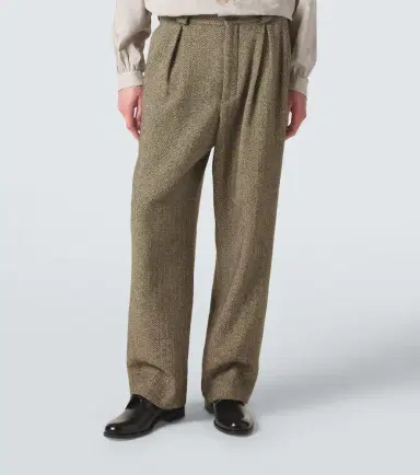 Giorgio Armani Archivio cotton-blend straight pants | Thumbnail 3 Giorgio Armani Archivio cotton-blend straight pants | Thumbnail 3