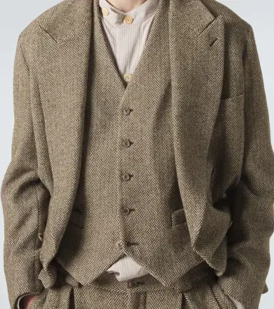 Giorgio Armani Archivio cotton and wool-blend blazer | Thumbnail 4