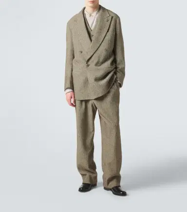 Giorgio Armani Archivio cotton and wool-blend blazer | Thumbnail 7