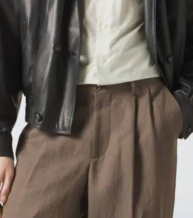 Giorgio Armani Archivio linen-blend straight pants | Thumbnail 4 Giorgio Armani Archivio linen-blend straight pants | Thumbnail 4